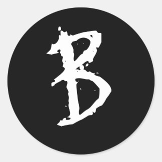 GOTH BREV B RUNT KLISTERMÄRKE