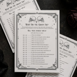 Goth Bröllopsdusch Vad Sa Han Spelkort Inbjudningar
