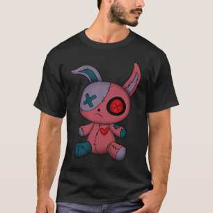 Goth Bunny Cute Gothic Tonåring Creepy Voodoo doll T Shirt