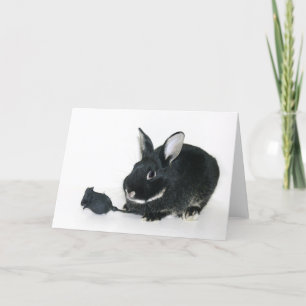 Goth Bunny Valentine Helgkort