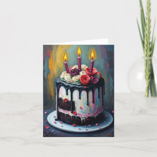 Goth Cake Helgkort