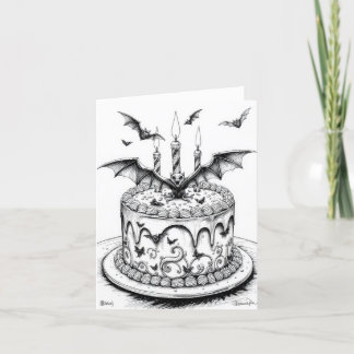 Goth Cake Helgkort
