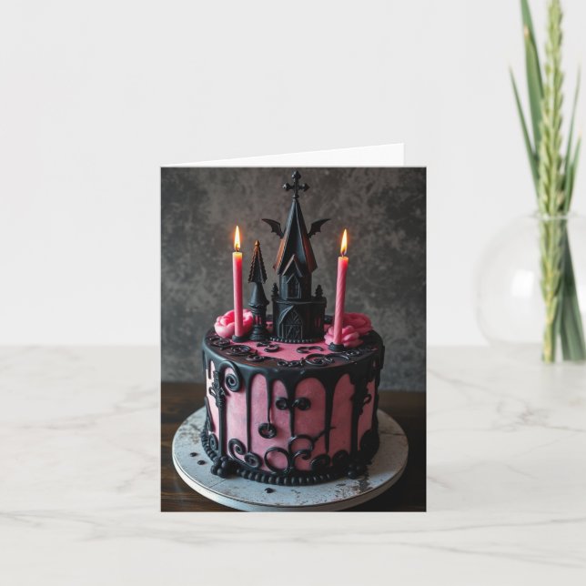 Goth Cake Helgkort (Framsida)