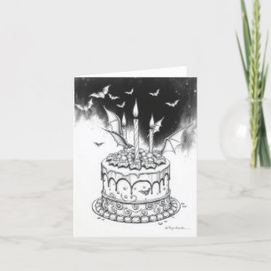 Goth Cake Helgkort