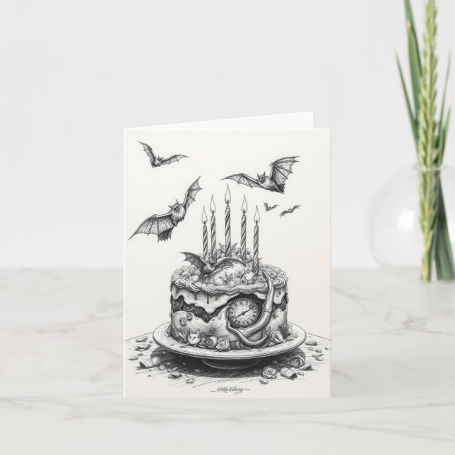 Goth Cake Helgkort (Framsida)
