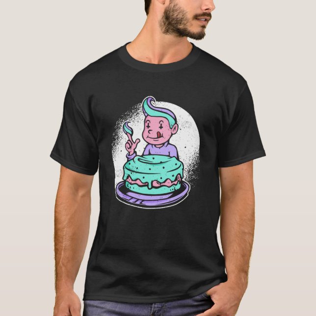 Goth Cake Pastel Goth Aesthetic Gothic Emo Clothes T Shirt (Framsida)