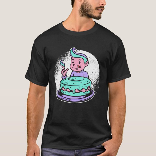 Goth Cake Pastel Goth Aesthetic Gothic Emo Clothes T Shirt (Framsida)