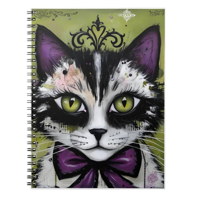 Goth Cat Anteckningsbok (Framsidan)