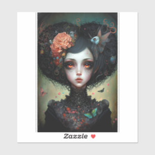 Goth Creepy Cute Girl Gothic Klistermärken