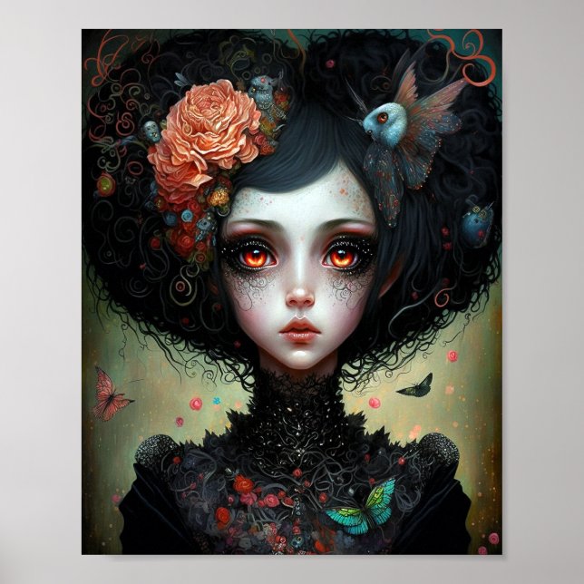 Goth Creepy Cute Girl Gothic Poster (Framsidan)