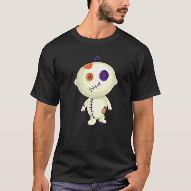 Goth Creepy Cute Voodoo Doll For Teens  2 T Shirt (Framsida)