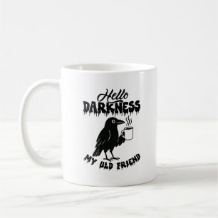 Goth Crow Coffee "Hej Mörker" Konst Kaffemugg