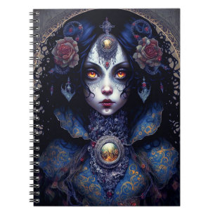 Goth Dam Gothic Fantasy Art Anteckningsbok