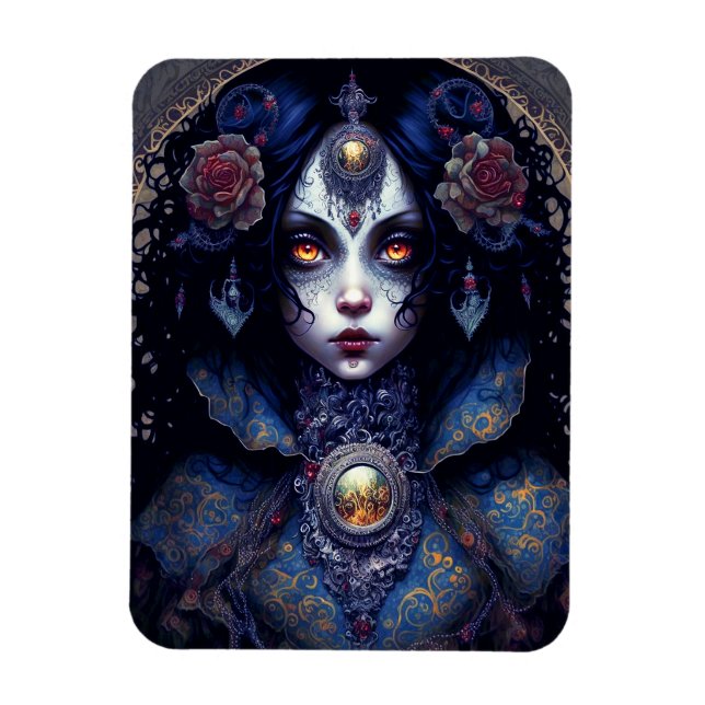 Goth Dam Gothic Fantasy Art Magnet (Vertikal)