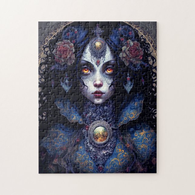 Goth Dam Gothic Fantasy Art Pussel (Vertikal)