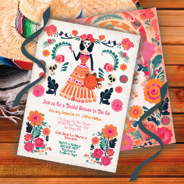 Goth Day for the Dead Möhippa Skeleton Girl Inbjudningar