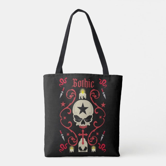 Goth Day Gothic Art Tygkasse (Baksida)