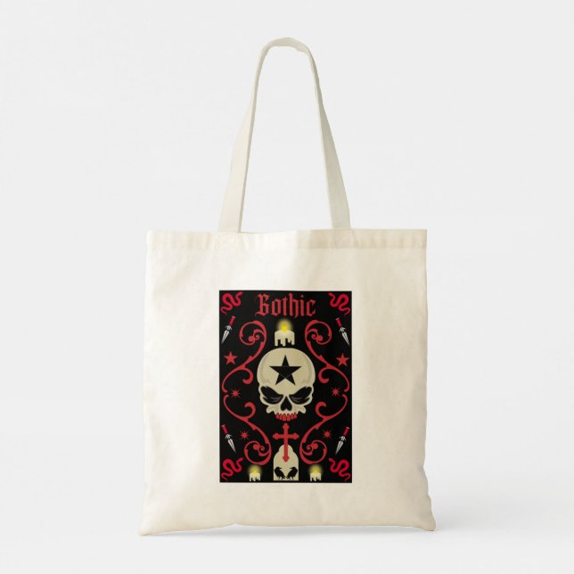 Goth Day Gothic Art Tygkasse (Baksida)