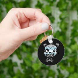 Goth Demiboy Pride Flagga Färgad Bear Nyckelring