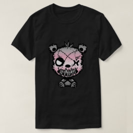 Goth Demigirl Pride Flagga Färgad Bear T Shirt