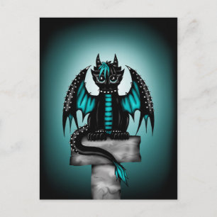 Goth Dragon Vykort