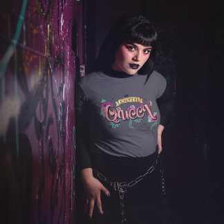 Goth Drottning Blommig Grafik T Shirt