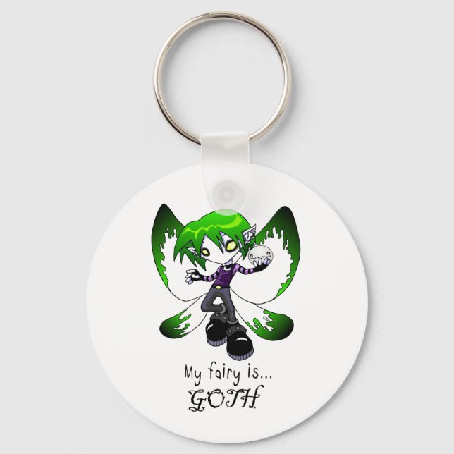 Goth Fairy Keychain Nyckelring (Framsida)