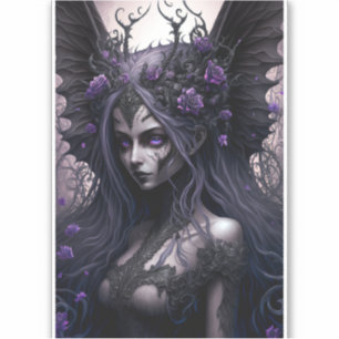 Goth Fairy Mörk Fantasy Art Sticker Klistermärken
