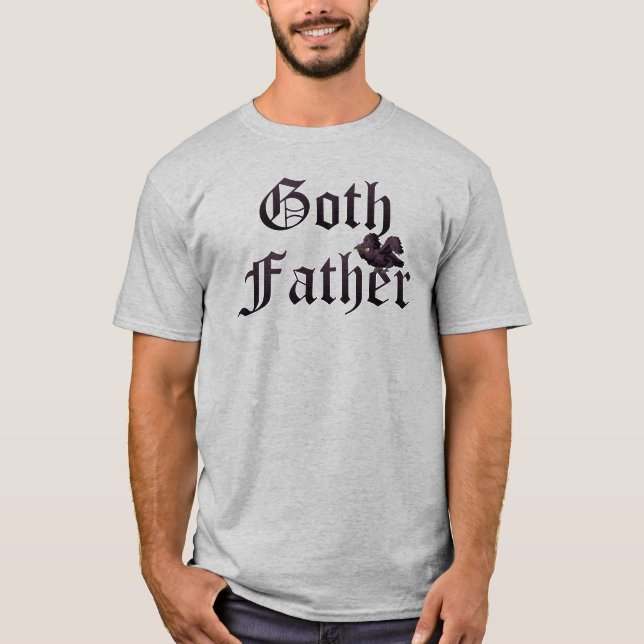 Goth Far med Raven Tee Shirt (Framsida)