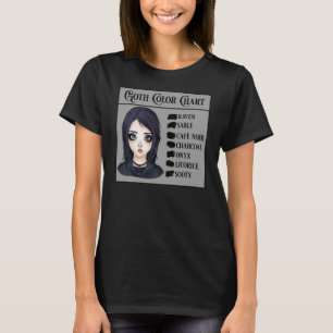 Goth Färg Chart T Shirt