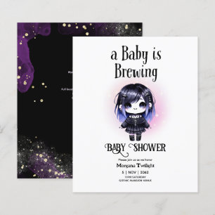 Goth Flicka är Brewing Vampire Fladdermus Gothic