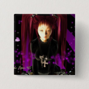 Goth flicka knapp