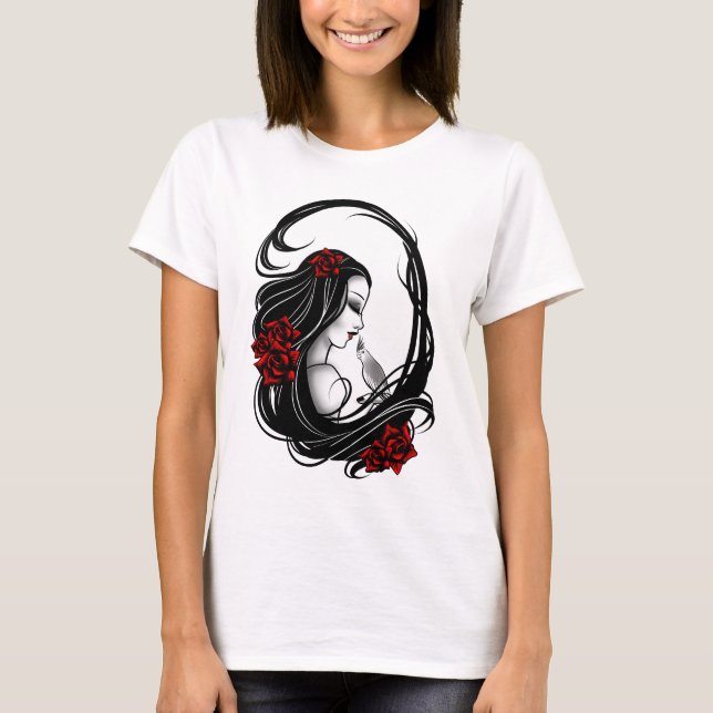 Goth flicka t shirt (Framsida)