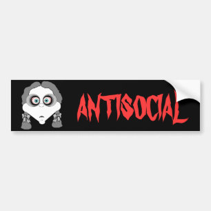 Goth flickabildekal bildekal
