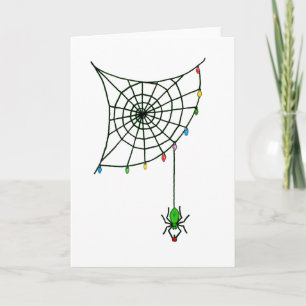 Goth för julspindelnätljus helgdag helgkort