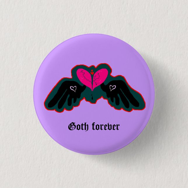 Goth Forever Mini Knapp (Framsida)