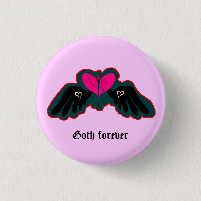 Goth Forever Mini Knapp (Framsida)