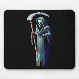 Goth Gamer 8 Bit Pixel Art Videospel Grim Reaper  Musmatta