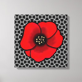 Goth Garden Poppy Canvastryck