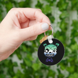 Goth Gay MLM Pride Flag Färgad Björn Nyckelring