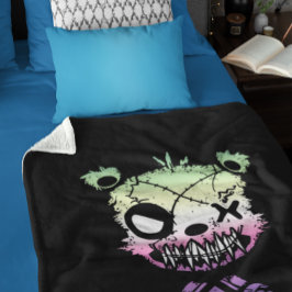 Goth Genderfae Pride Flagga Färgad Bear