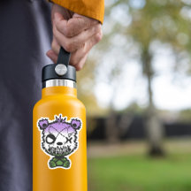 Goth Genderqueer Pride Flagga Färgad Bear