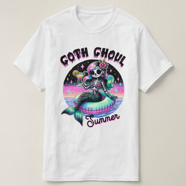 Goth Ghoul Summer T Shirt (Design framsida)