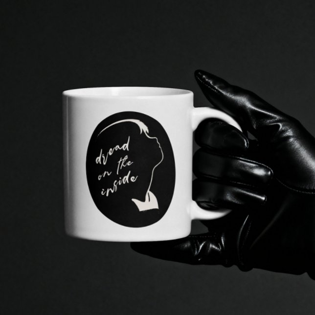 Goth Girl Aesthetic Dread Inside Dead Ghost Girl Mugg (Skapare uppladdad)