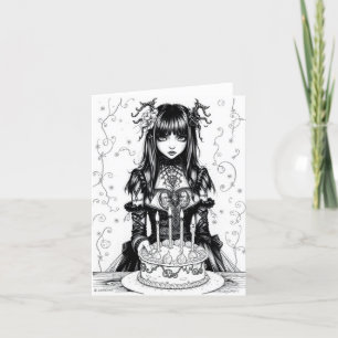 Goth Girl Helgkort