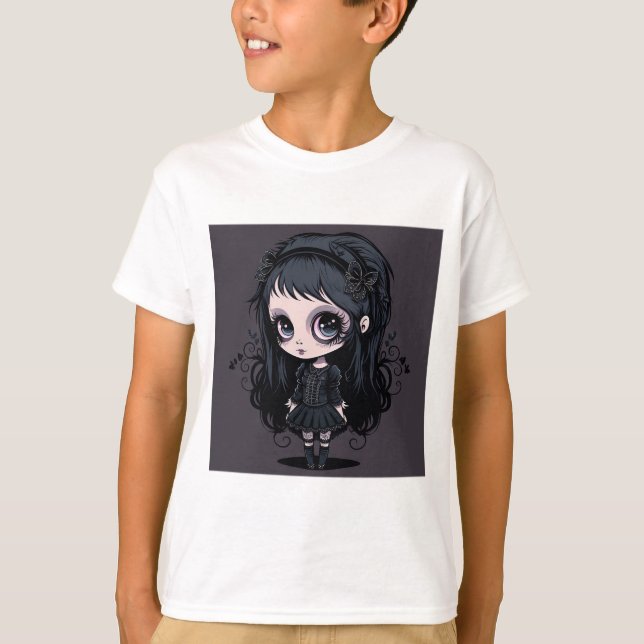Goth Girl Kids'Basic T-Shirt (Framsida)
