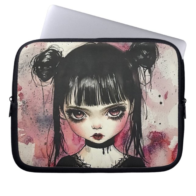 Goth Girl Laptop Fodral (Framsidan)