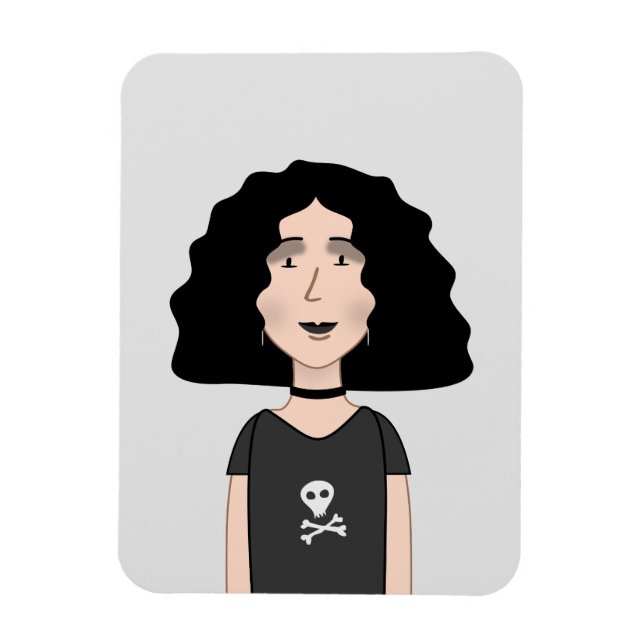 Goth Girl Magnet (Vertikal)