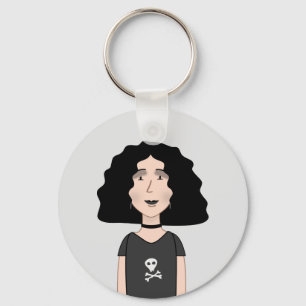 Goth Girl Nyckelring