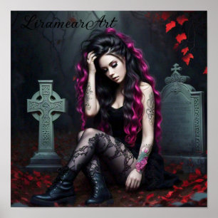 Goth Girl Poster